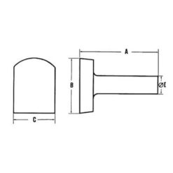 Alternative view of Peddinghaus Flat Anvil Dolly