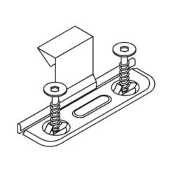 Alternative view of Bjarnes System Stainless Sliding Clips with Screws - 1"