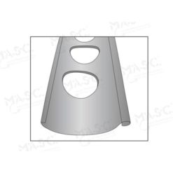 Alternative view of MASC Gutter Outlet Hole Saw with flaring tool