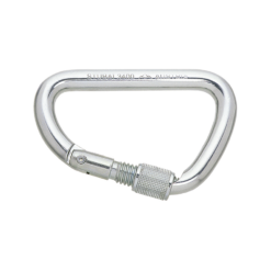 Stubai asymmetrical steel carabiner