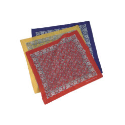 Red, yellow and blue bandanna