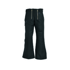 Black bell bottom work trousers