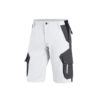 White and anthracite bermuda shorts