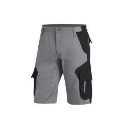 Grey and black bermuda shorts