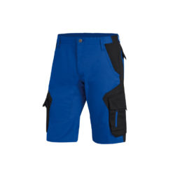 Royal-Blue And Black Bermuda Shorts
