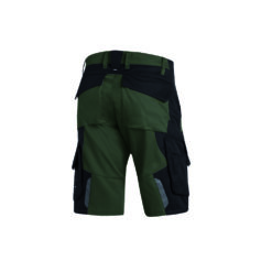 Back Of Olive And Black Bermuda Shorts