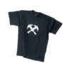 Black t-shirt with roofer's symbol