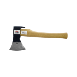 Stubai black lacquered hatchet with lacquered head and wood handle