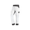 White and anthracite canvas work trousers