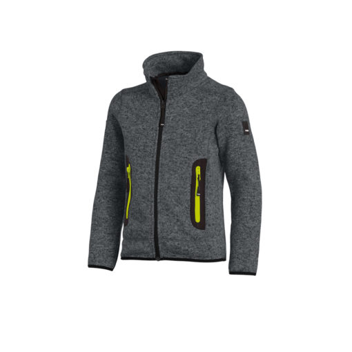 Anthracite Knit Fleece Jacket