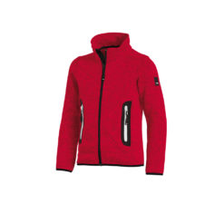 Red Knit Fleece Jacket