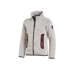 Grey children's knit fleece jacket