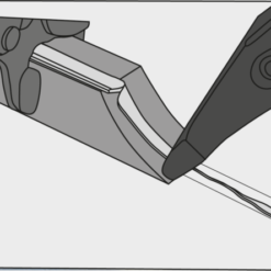 Curved Grip Wrench Drawing