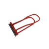 Double lock seamer with plastic jaws