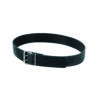 Black double pin leather belt