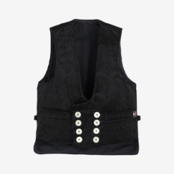FHB black genoa corduroy guild vest