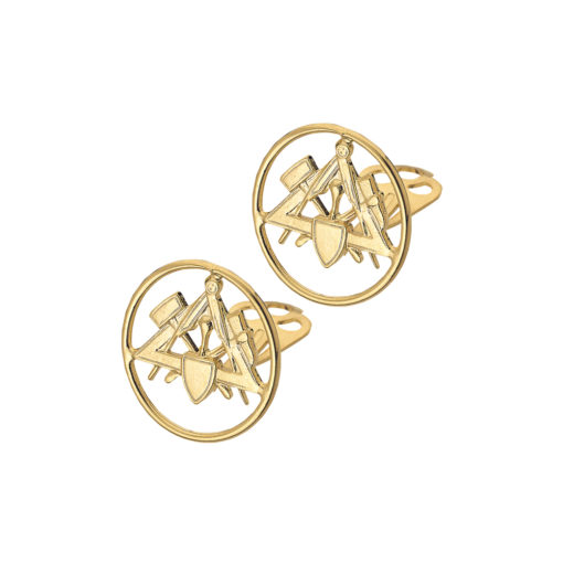 Gold Ear Clip With Bricklayer'S Logo