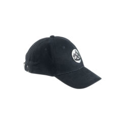 Black embroidered cap with carpenter's logo