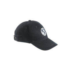 Black Embroidered Cap With Roofer's Logo