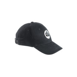 Black embroidered cap with bricklayer's logo