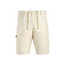 White english leather guild bermudas