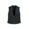 Black english leather guild vest