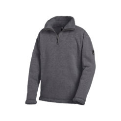 Anthracite faux fur sweater