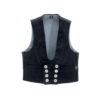Black genoa corduroy guild vest