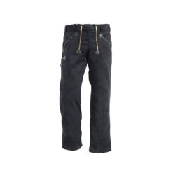 Black genoa corduroy guild trousers