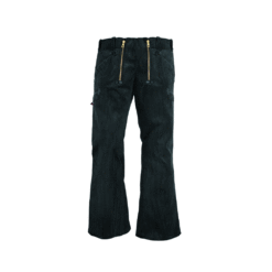 Black genoa corduroy guild trousers