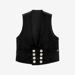 FHB black genoa corduroy guild vest