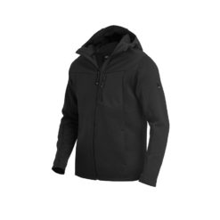 Black hybrid-softshell jacket