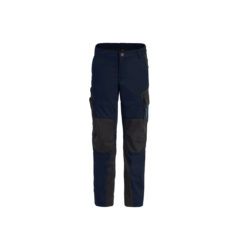 Marine-blue and black kid's work trousers