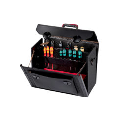 Black open tool case