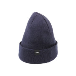 Marine-blue knitted toque