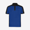 Blue and black polo shirt