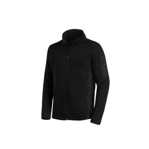 Black Men'S Knitted Fleece Jacket