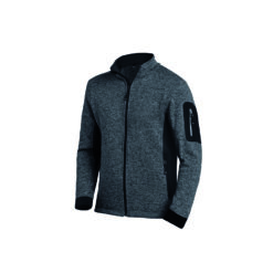 Anthracite And Black Men's Knitted Fleece Jacket