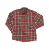 Red and black men's work shirt