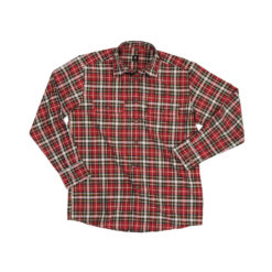 Red and black men's work shirt