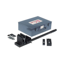 Notching tool with metal box