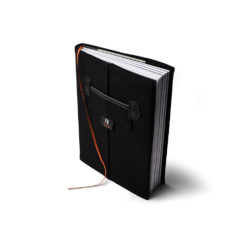 Notebook with black corduroy cover