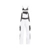 White and anthracite overalls