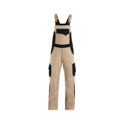 Beige And Black Overalls