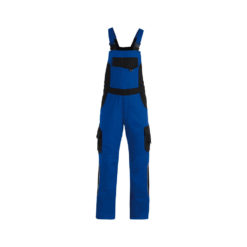 Royal-Blue And Black Overalls