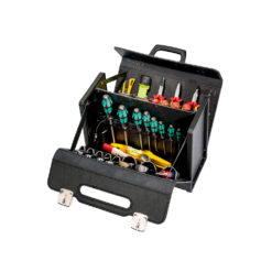 Open leather tool case