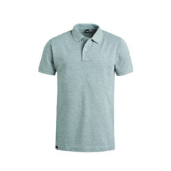 Melange grey polo shirt