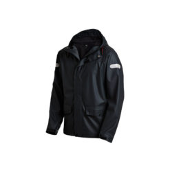 Black rain jacket