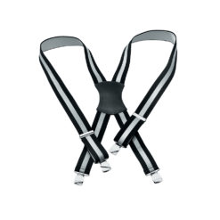 Black reflective suspenders