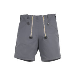 Grey Ribbed Moleskin Shorts